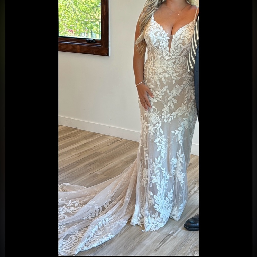 Sz 14 Allure Bridals Madison James Jordan Wedding Dress MJ909